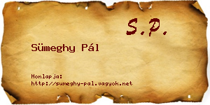 Sümeghy Pál névjegykártya